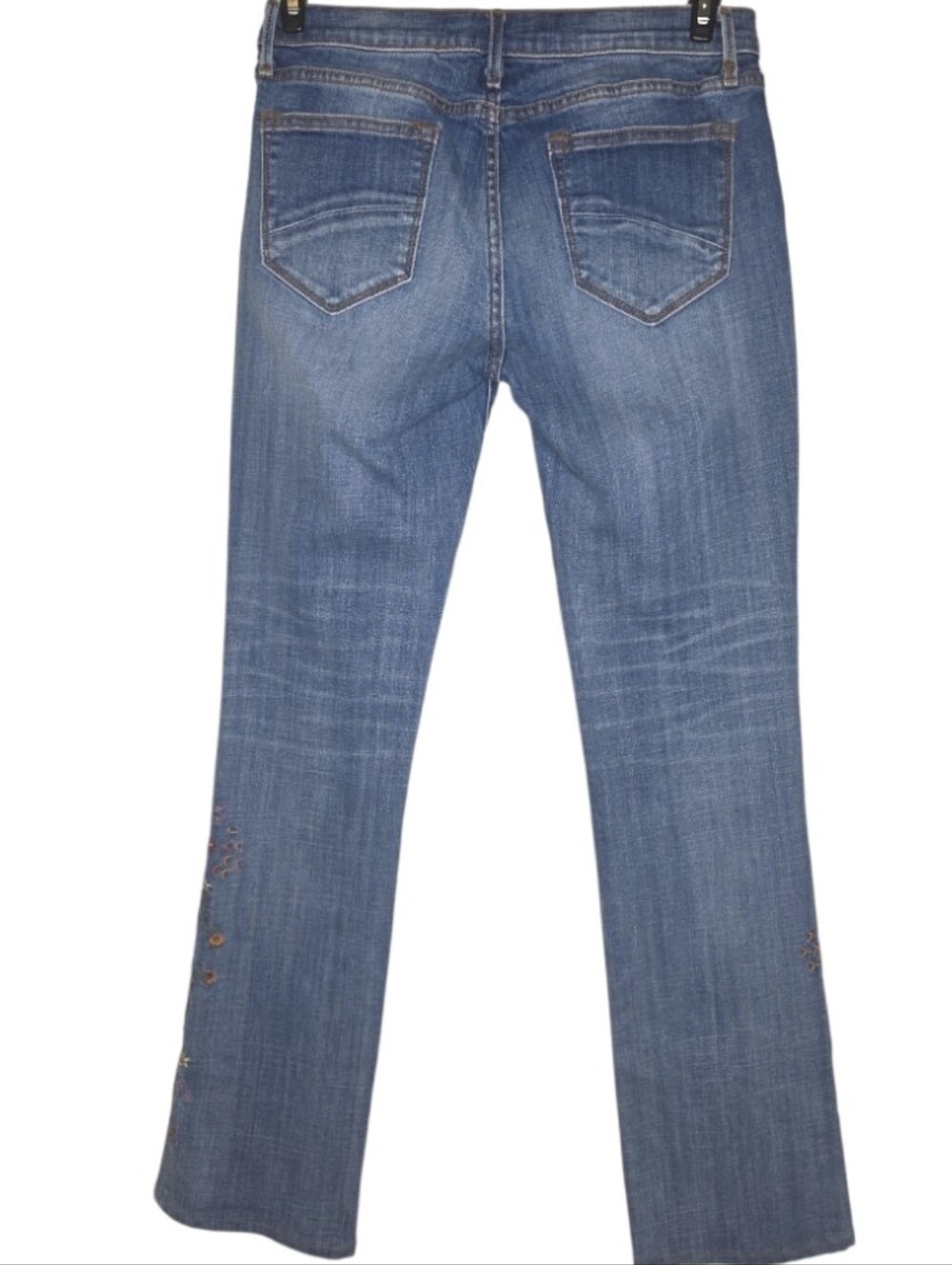 Driftwood Kelly Artisan Embroidered Floral & Vine Boot Cut Jeans Size 27 - Picture 2 of 8